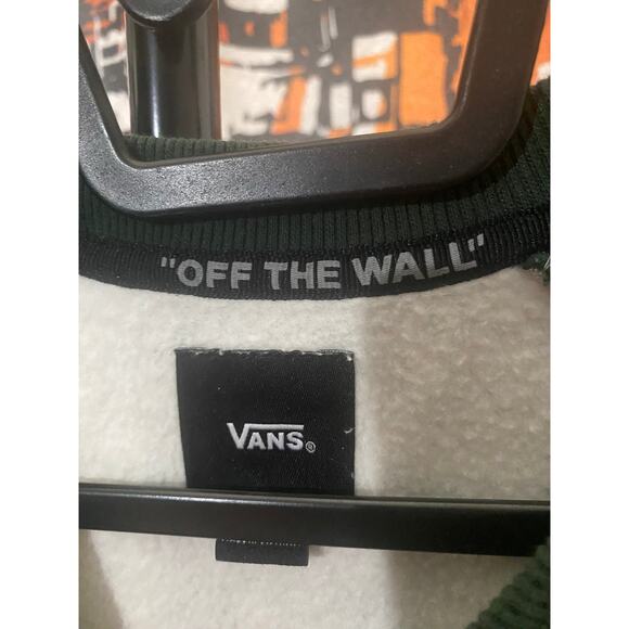 VANS 'RUTLAND III' SWEATSHIRT - GREY/DARK GREEN Size Medium - Picture 4 of 6